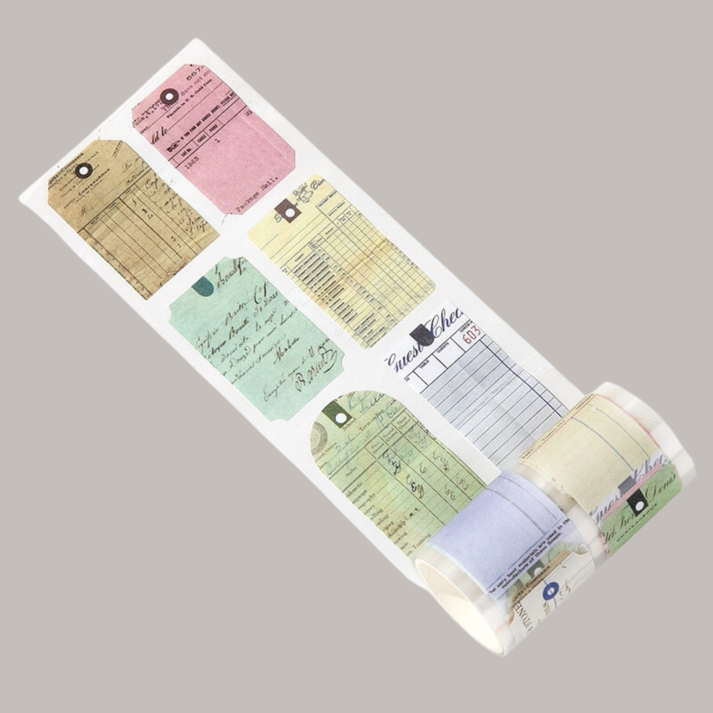 Rouleau d'étiquettes autocollantes en papier adhésif
