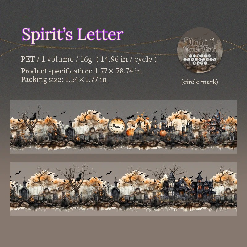 Dark Night Party Halloween Washi Tape