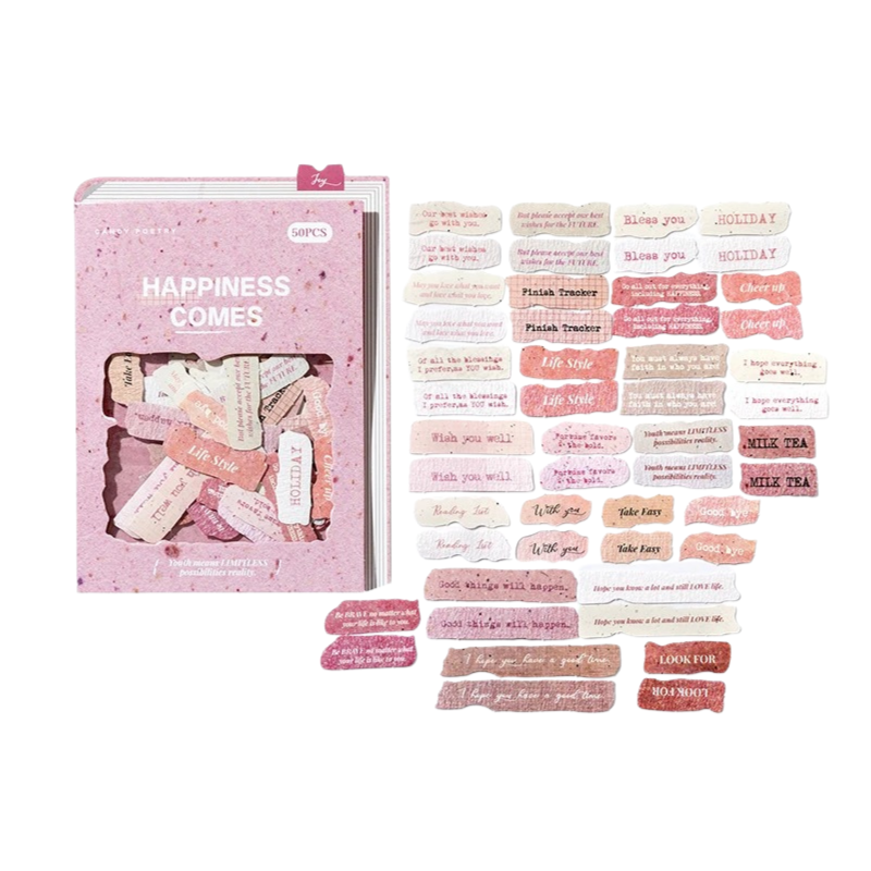 Fragmentary Thoughts Candy Poetry Stickers