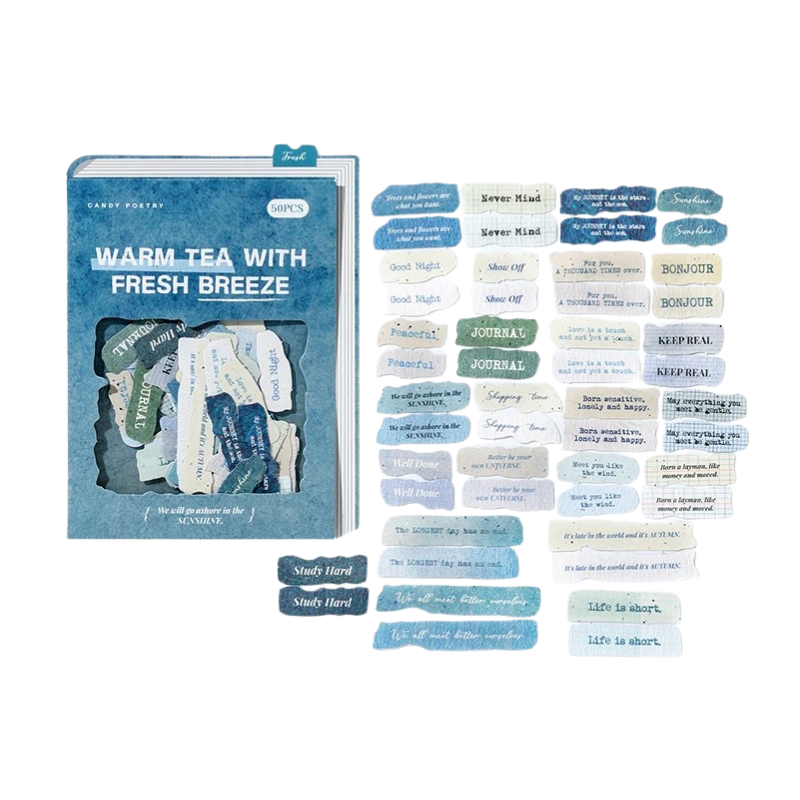 Fragmentary Thoughts Candy Poetry Stickers