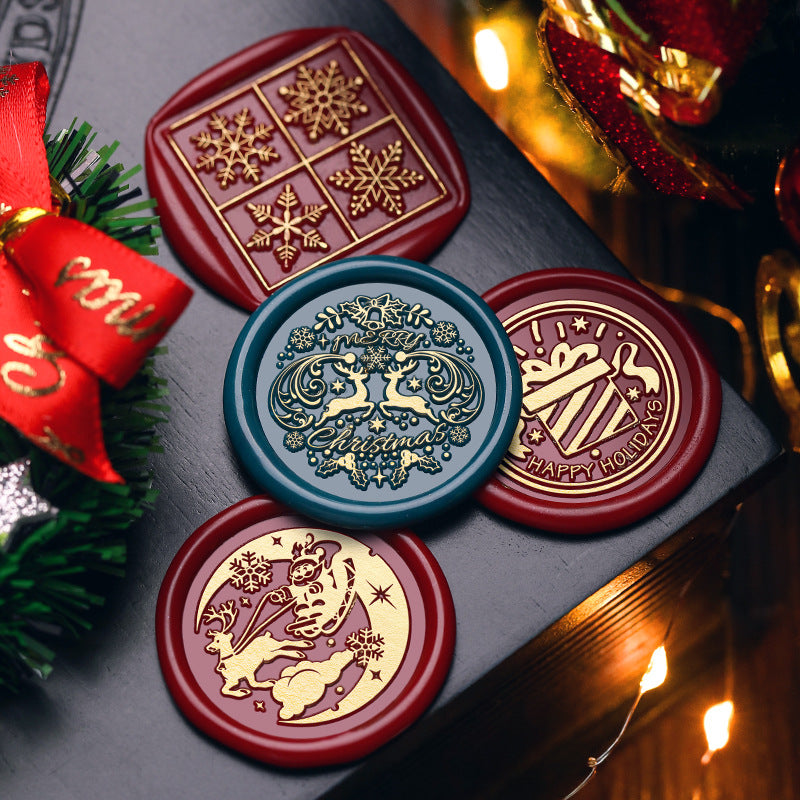 3D Solid Brass Christmas Wax Seal Stamp Head