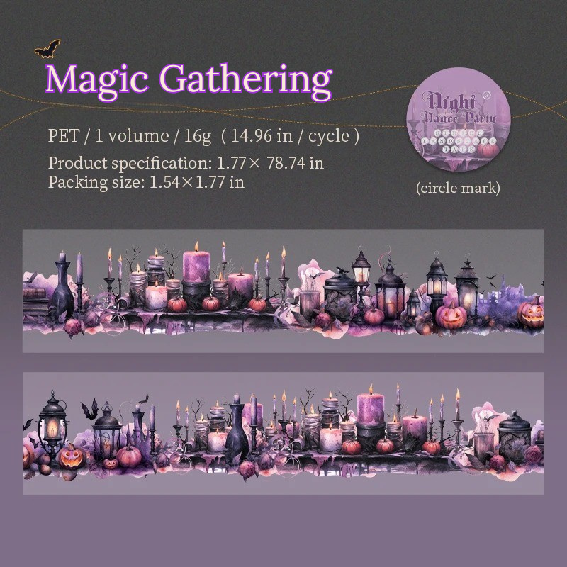 Dark Night Party Halloween Washi Tape