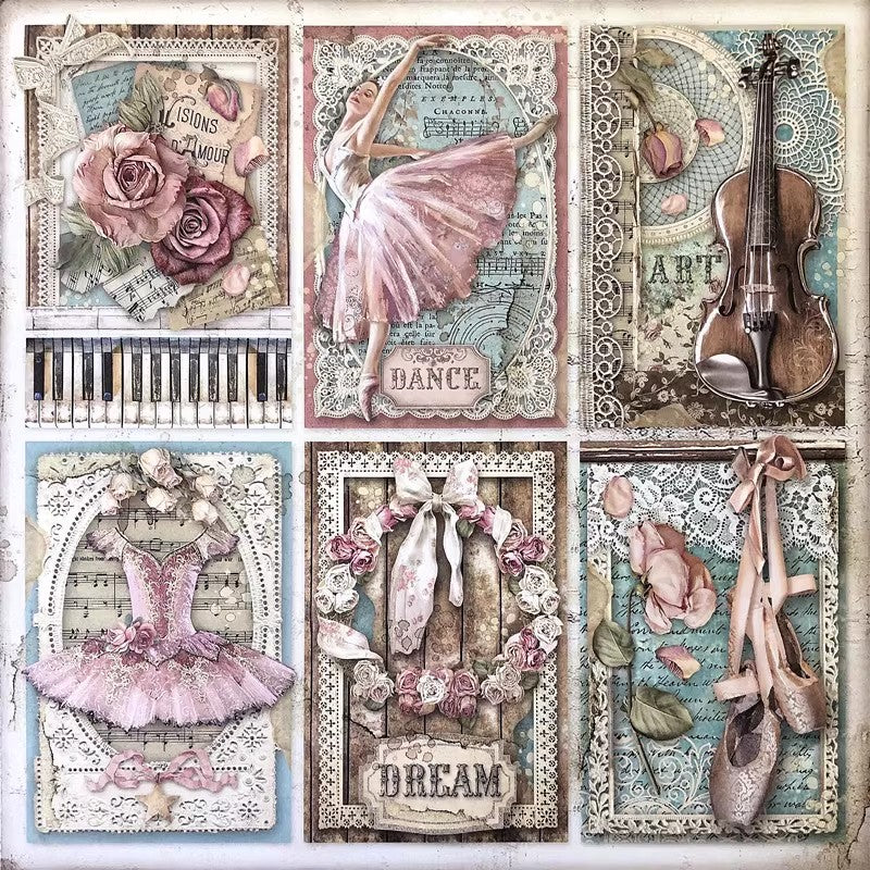 Vintage Elegance Adhesive Sticker Pack