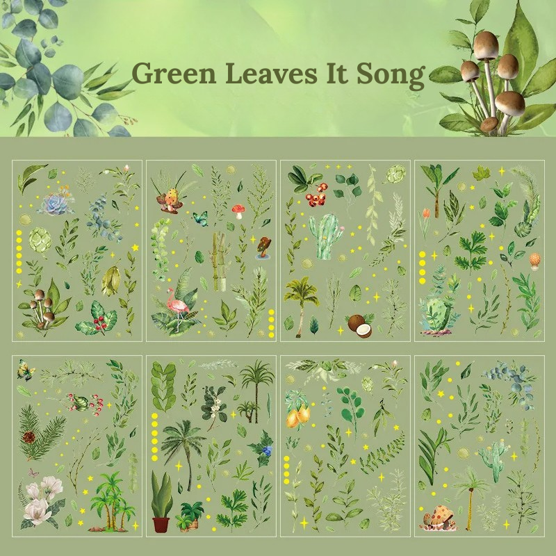 Autumn Song PET Die-Cut Sticker Set