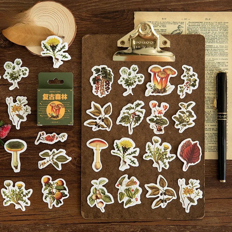 Vintage Forest Botanicals Sticker Set