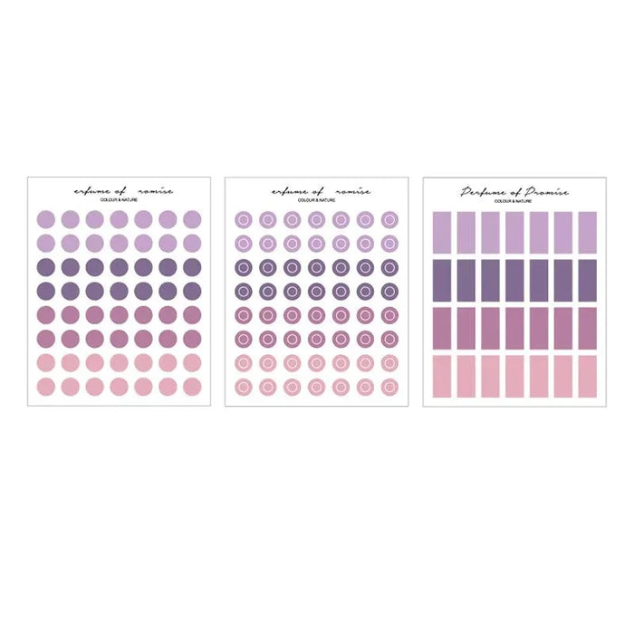 Translucent Colored Sticker Serene Gradient Translucent Sticker Set - 3 Sheets – Up 60% Off at ...