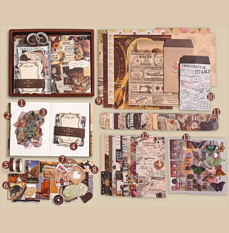 Vintage & Retro Scrapbooking Box