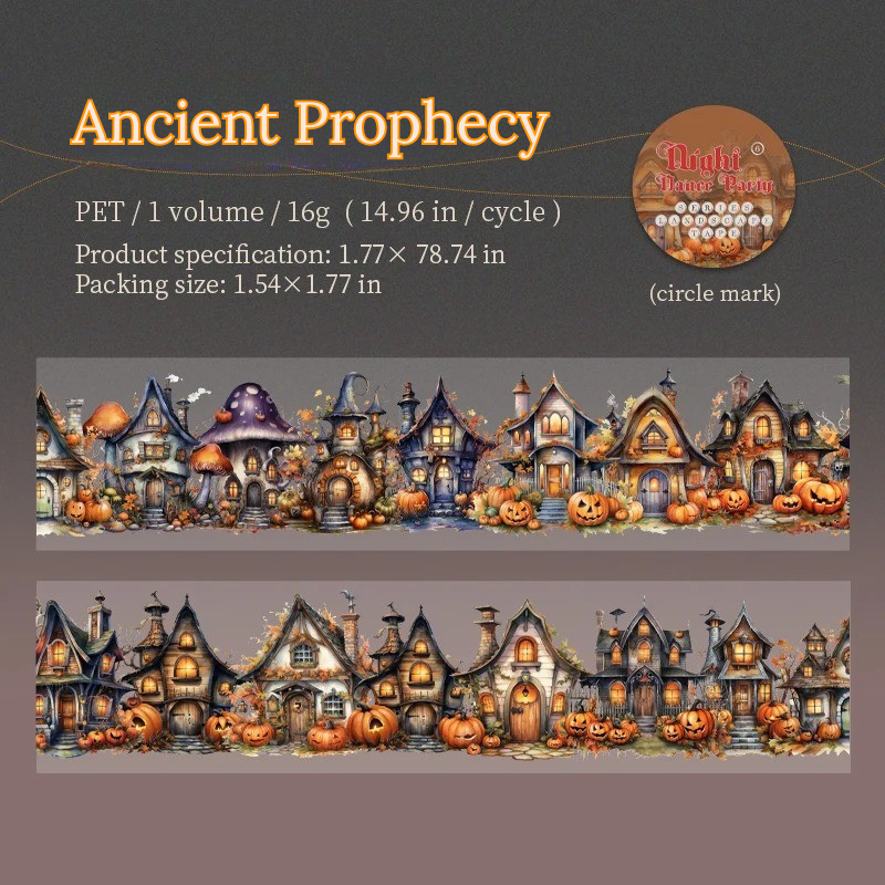 Dark Night Party Halloween Washi Tape