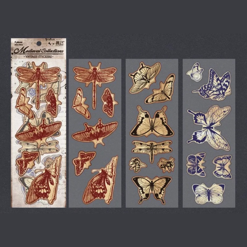 Medieval Vintage Die Cut Sticker Sheets