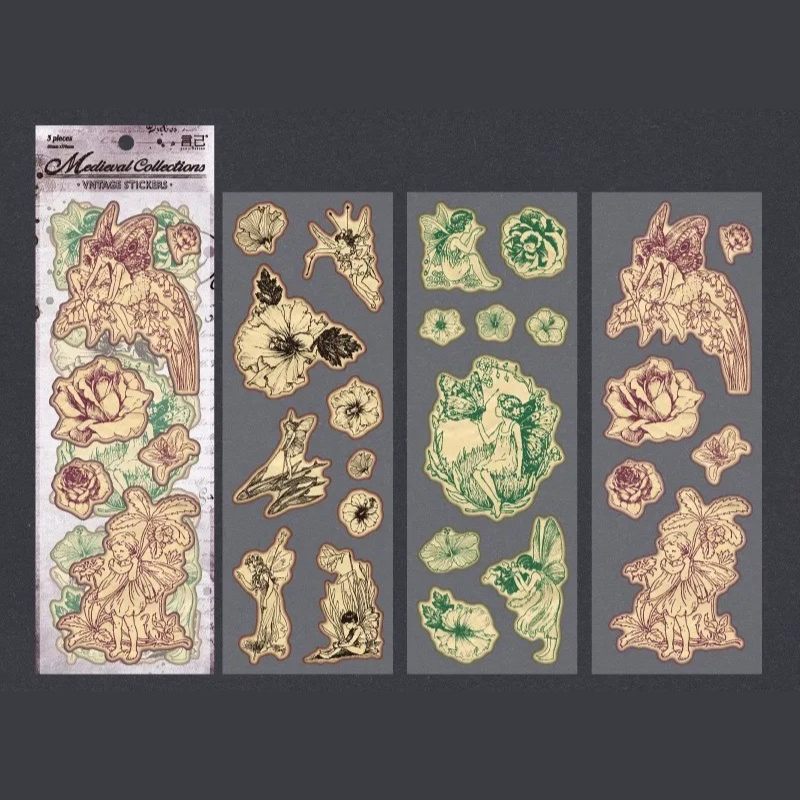 Medieval Vintage Die Cut Sticker Sheets