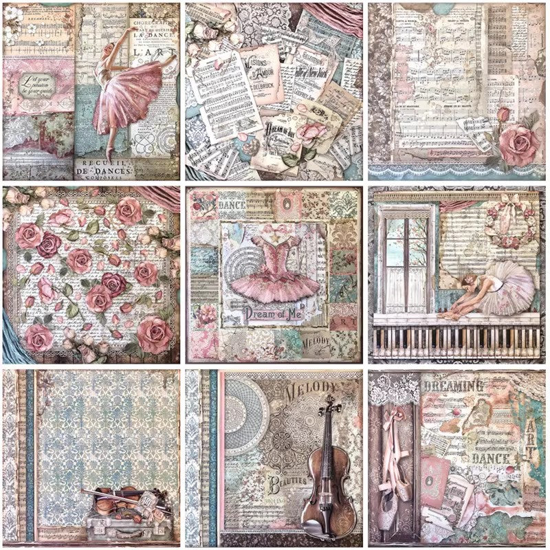 Vintage Elegance Adhesive Sticker Pack