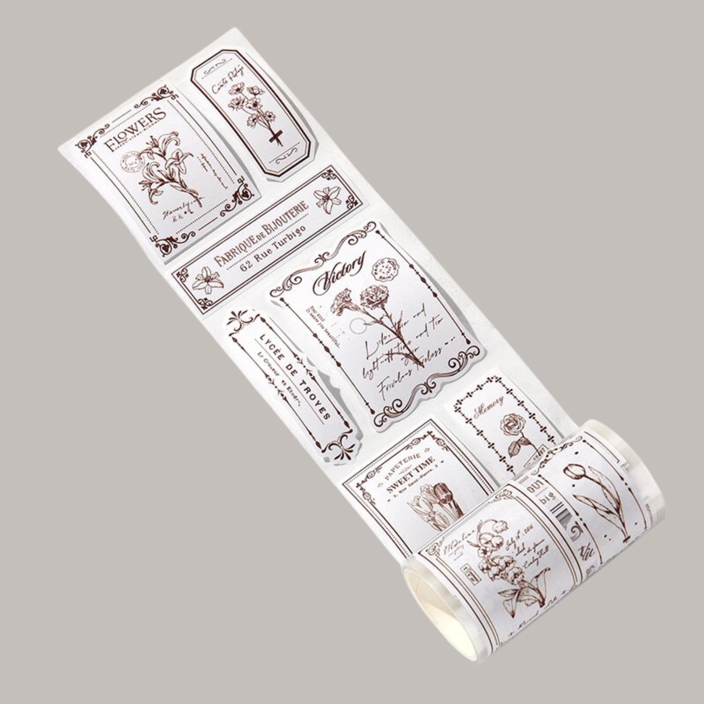 Adhesive Paper Sticker Labels Roll - f - PaperWrld