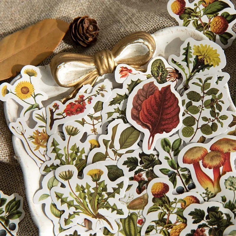 Vintage Forest Botanicals Sticker Set