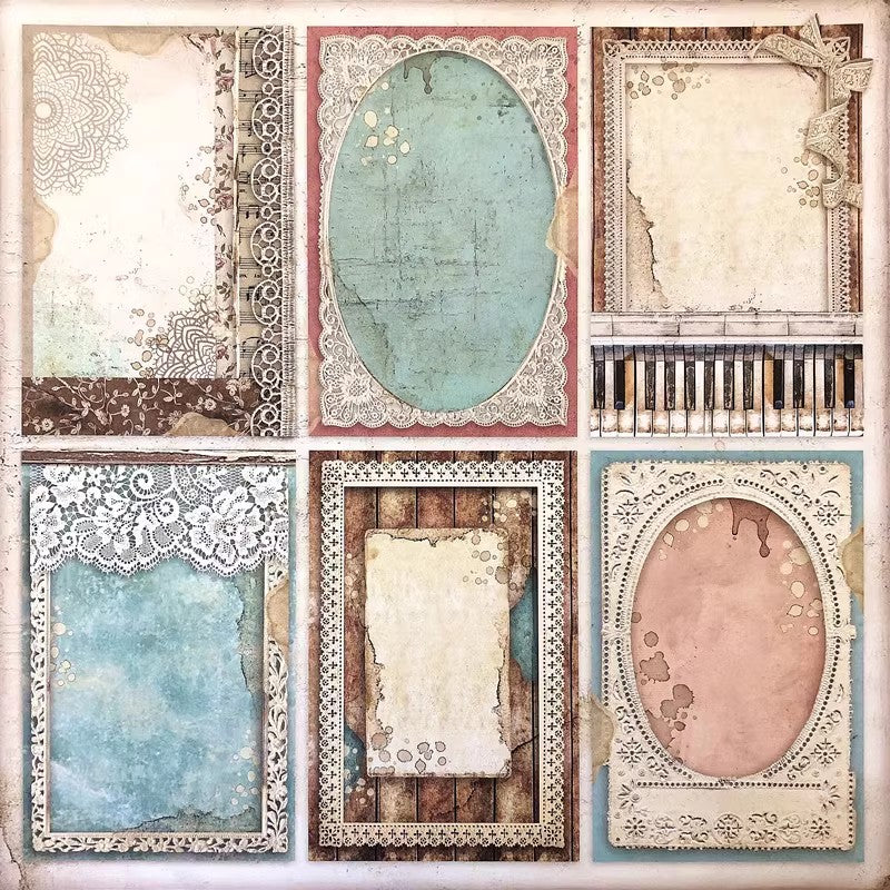 Vintage Elegance Adhesive Sticker Pack