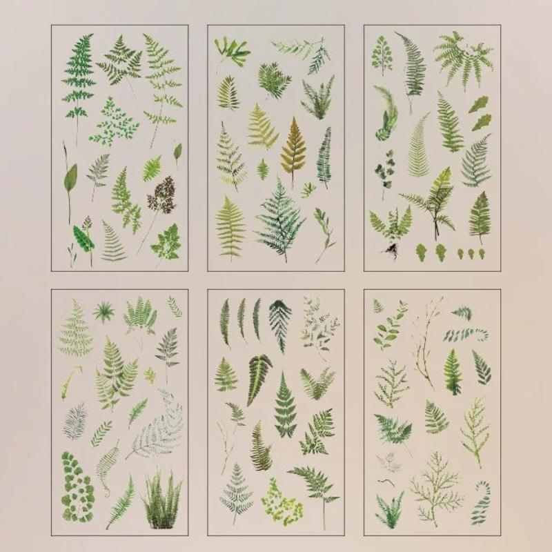 Natural Series Botanical PET Sticker Pack