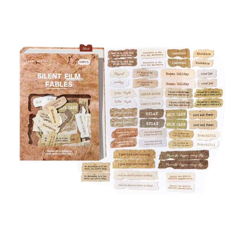 Fragmentary Thoughts Candy Poetry Stickers