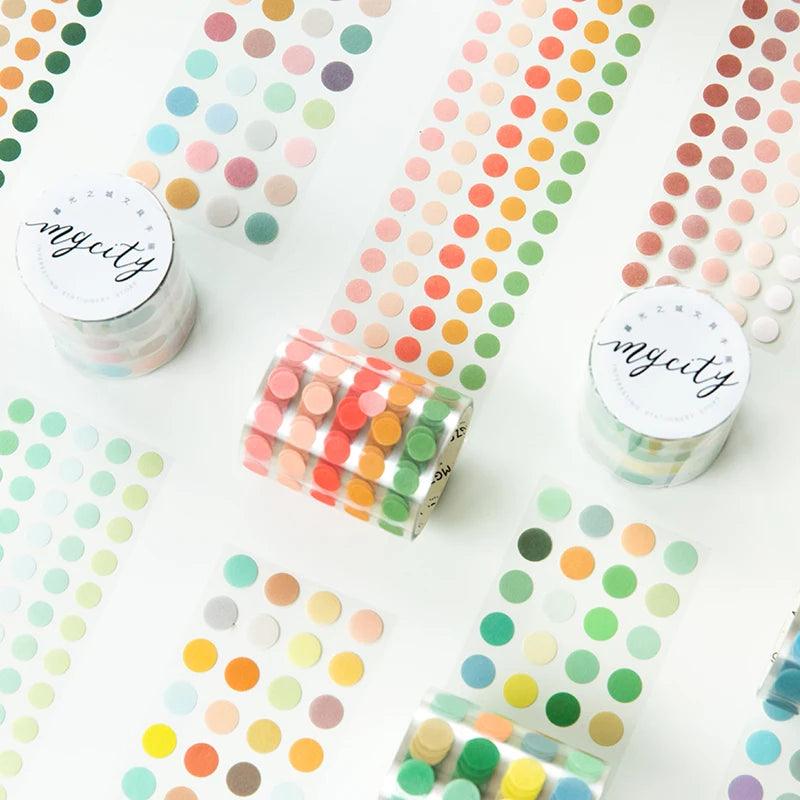 Pastel Dot Decorative Washi Tape Roll