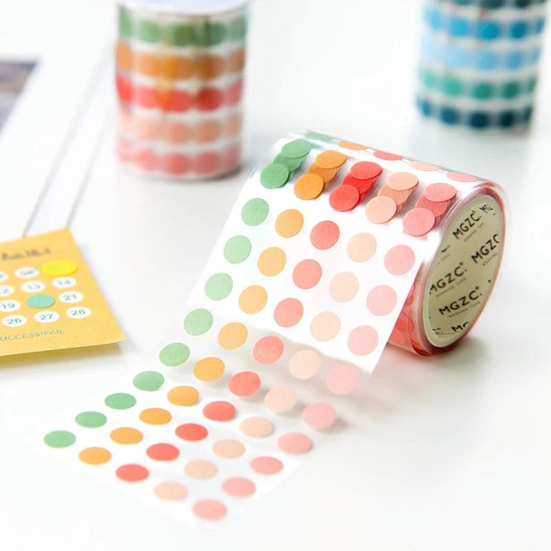 Pastel Dot Decorative Washi Tape Roll