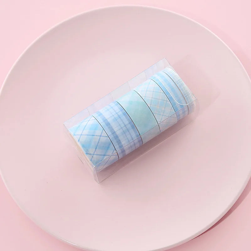Pastel Grid Dreams – Washi Tape Set