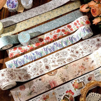 Handwritten Letter and Flower Adhesive Washi Tape for Journaling &amp; Scrapbooking - PaperWrld