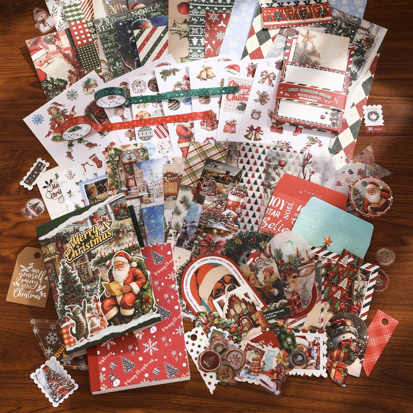 Merry Christmas Scrapbooking Box - Open