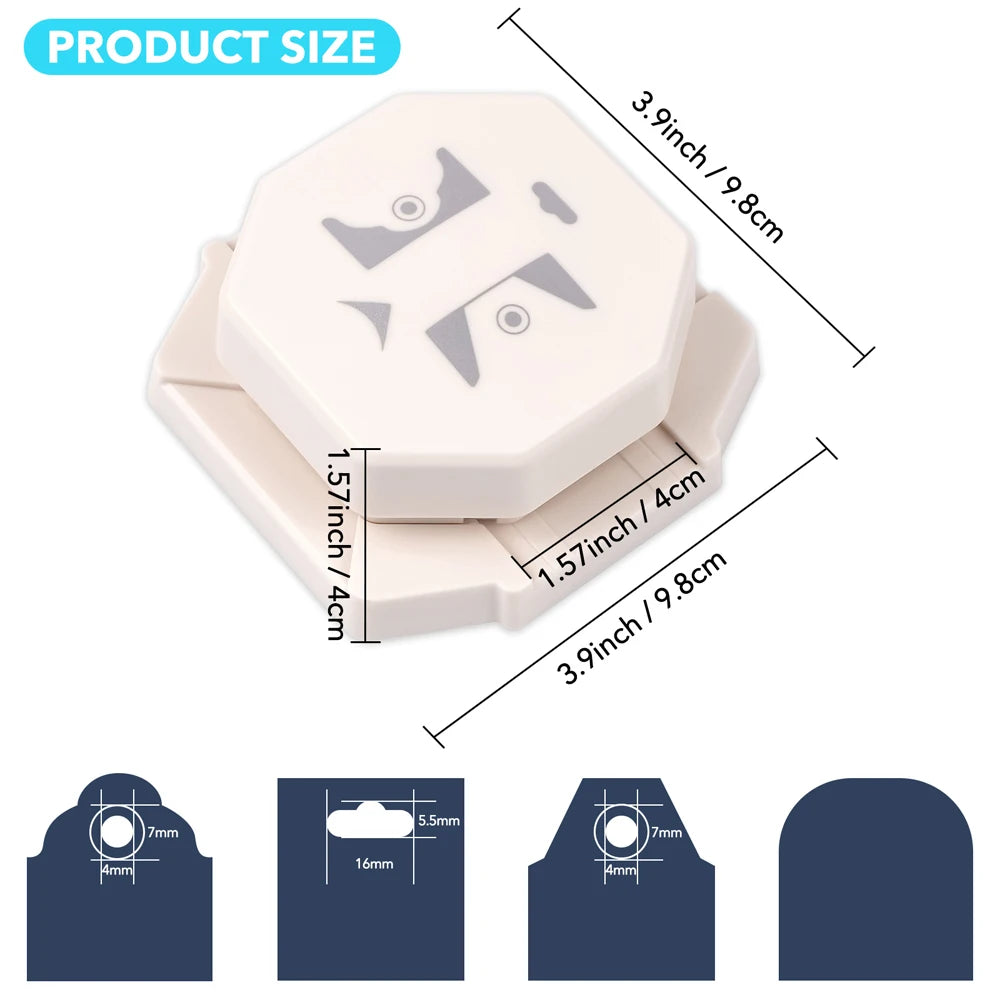 4 in 1 Corner Label Tag Punch