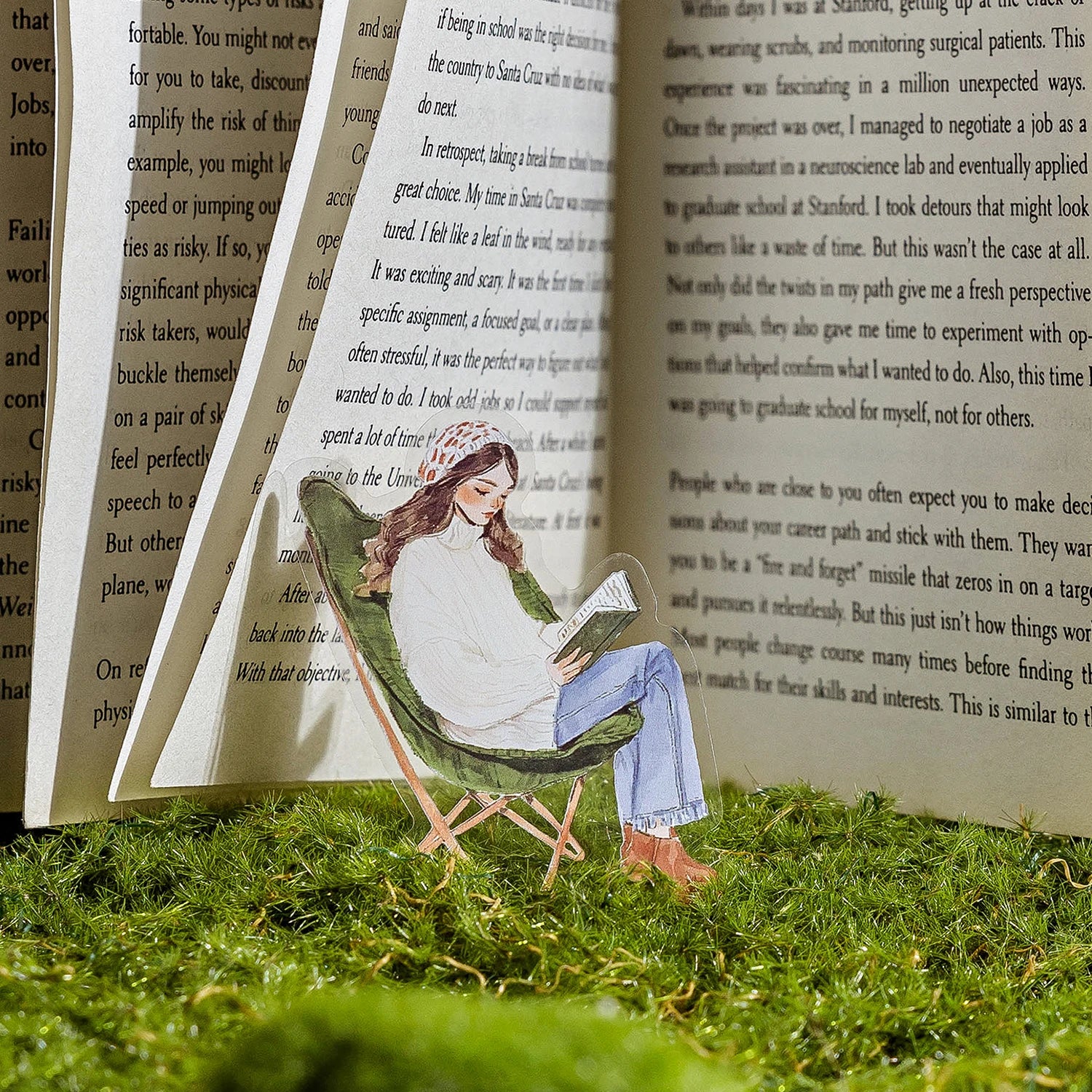 Elegant Reading PET Sticker Pack