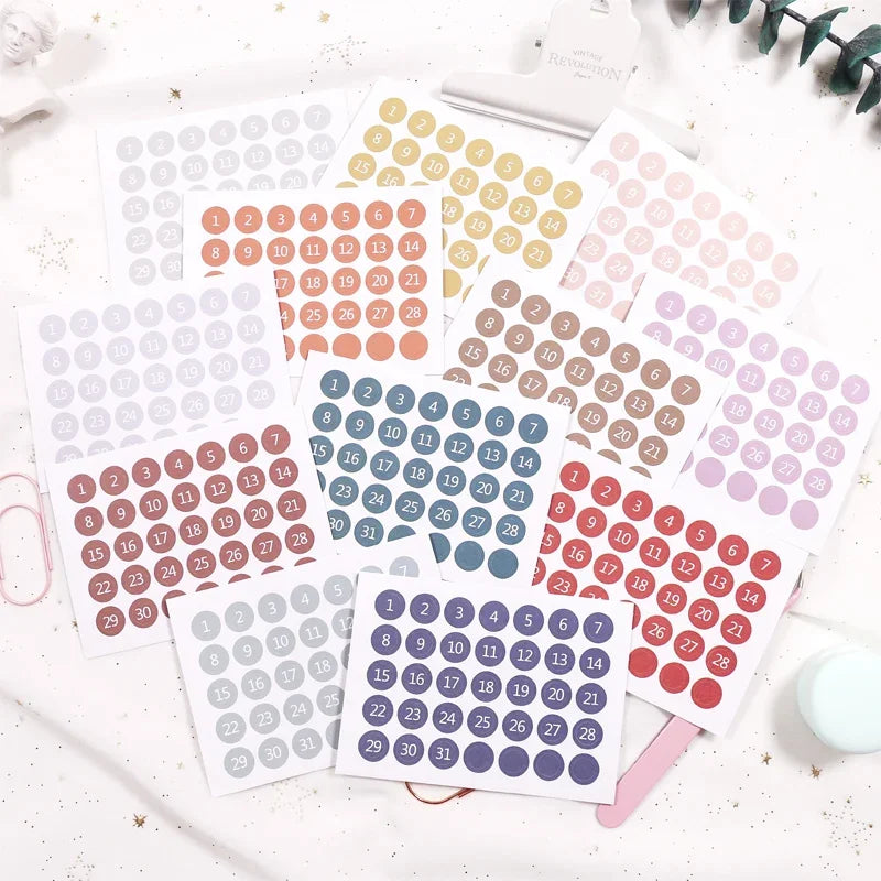 Round Planner Sticker Set