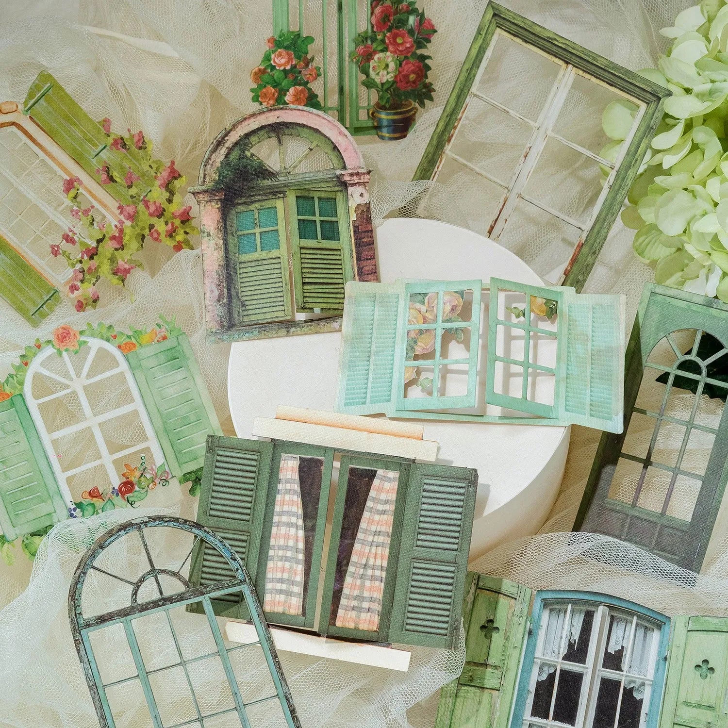 Enchanting Window Stickers – Set of 10 Laser-Cut Designs