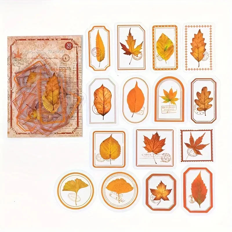 Vintage Botanical Label Sticker Set