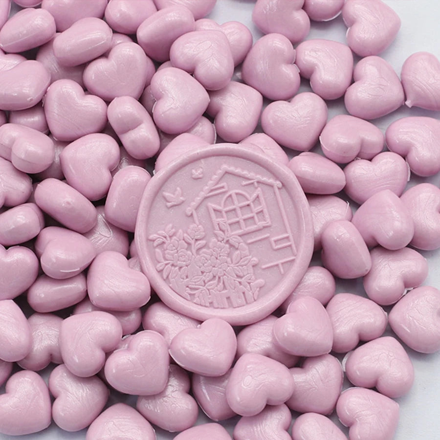 Heart-Shaped Sealing Wax Beads