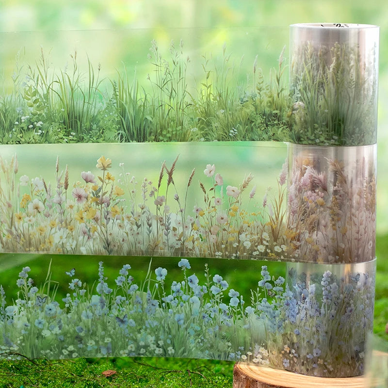 Green Notes Botanical PET Washi Tape