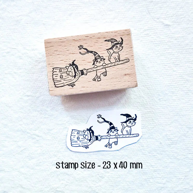 Halloween Trick-or-Treat Hocus Pocus Wooden Stamps 🎃🪄