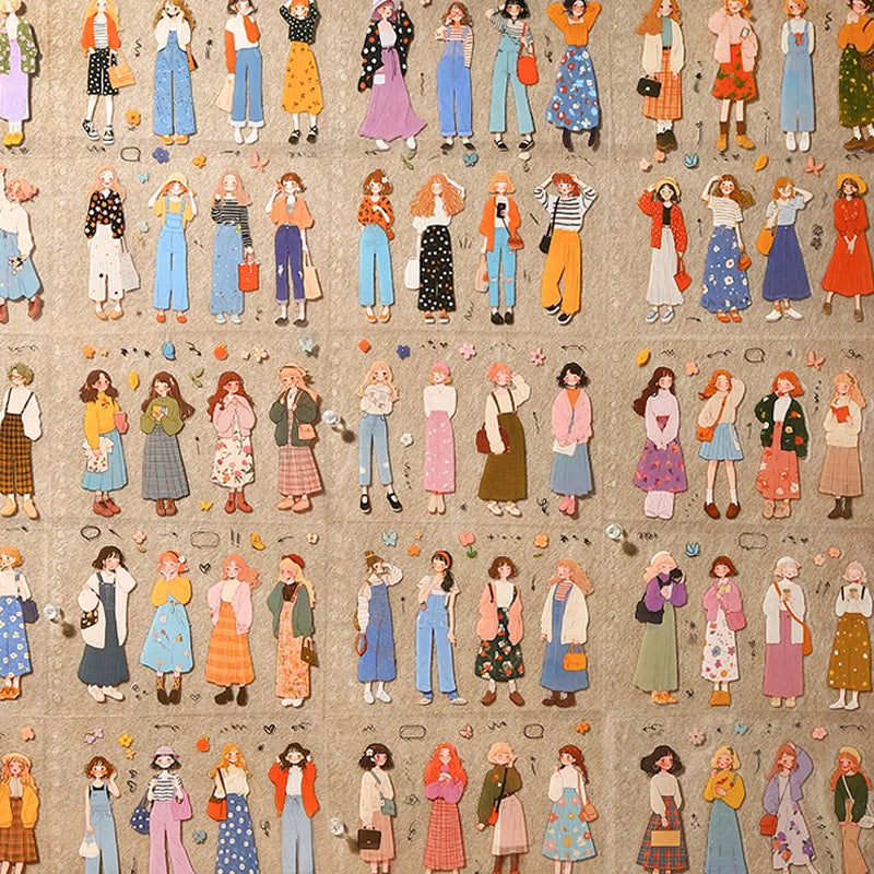 Orange Flavored Girl – PET Sticker Book