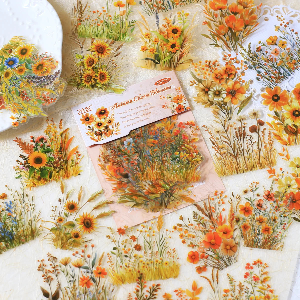 Wildflower Poetry PET Sticker Set