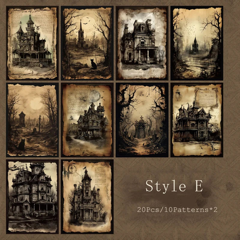 Mysterious Attraction – Gothic Ephemera Paper Set