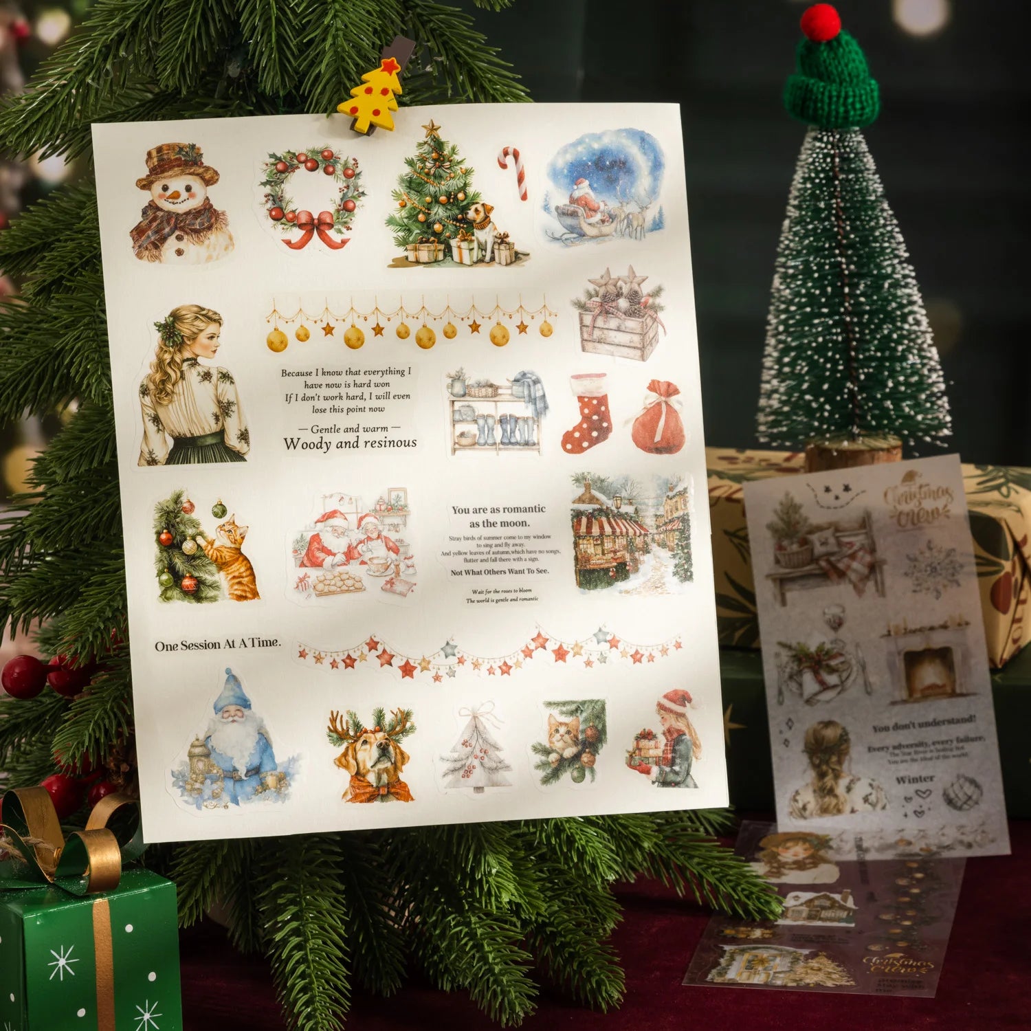 Christmas Book Sticker Set