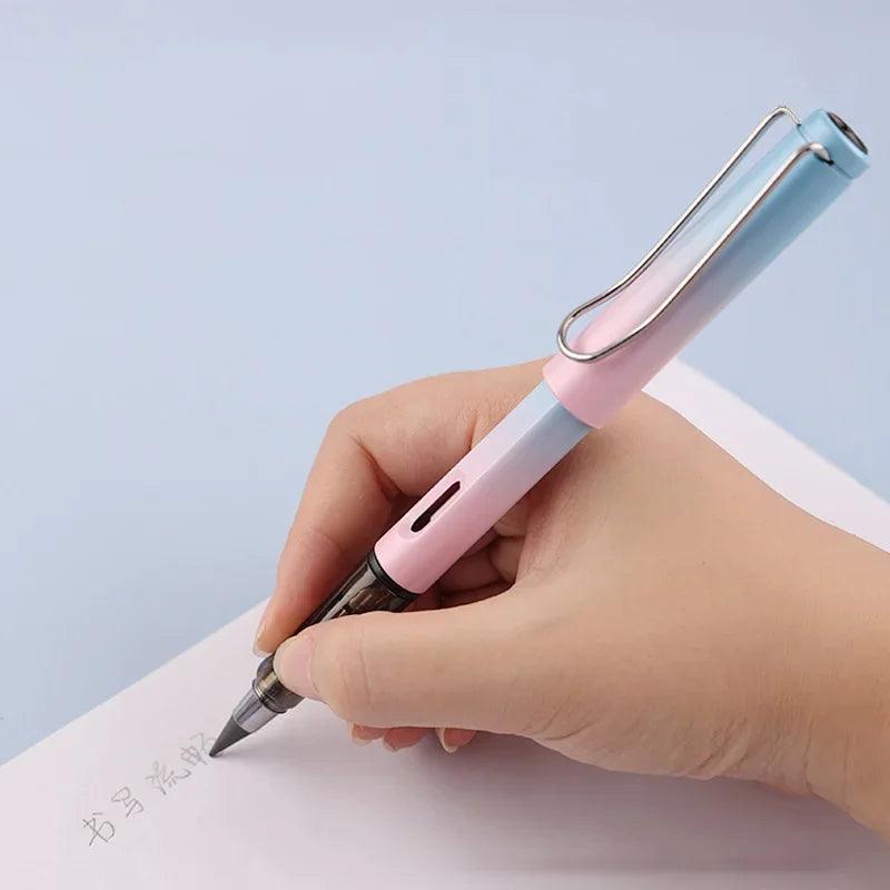 New Unlimited Pencil No Ink Magic Pencils for Writing Art Sketch Stationery Kawaii Portable Replaceable Pen School Supplies for Journaling &amp; Scrapbooking - PaperWrld