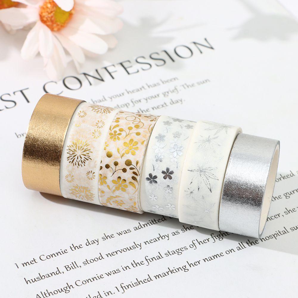 Decorative Gold and Silver Washi Tape Set