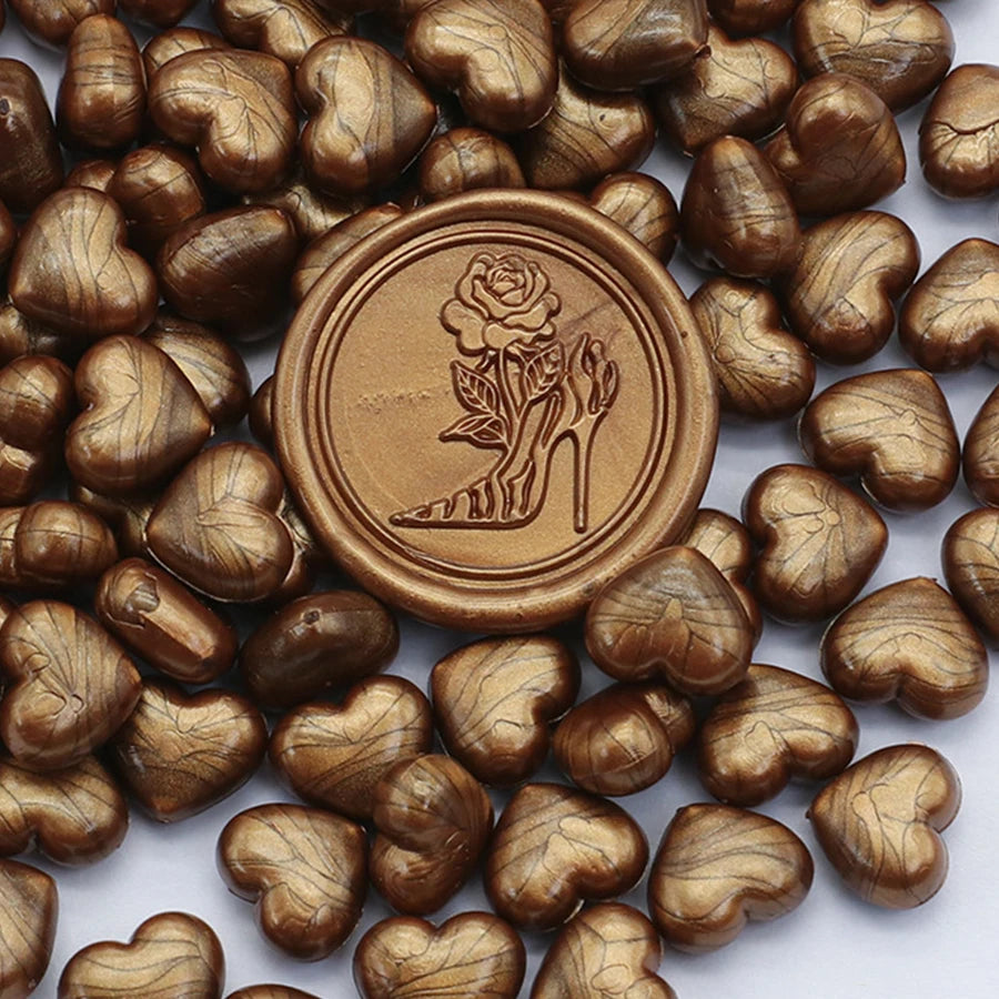 Heart-Shaped Sealing Wax Beads