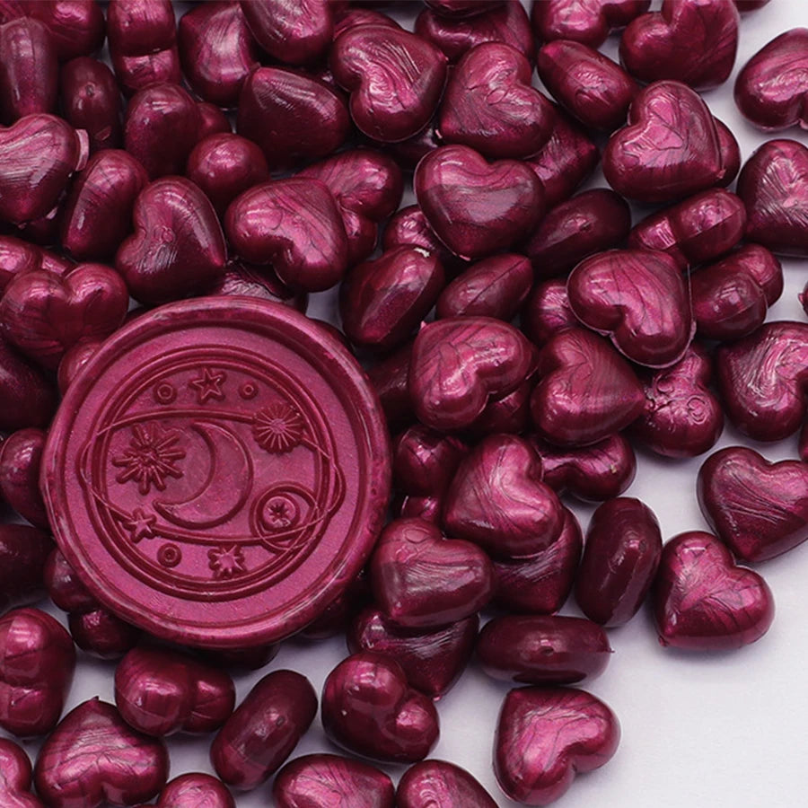 Heart-Shaped Sealing Wax Beads