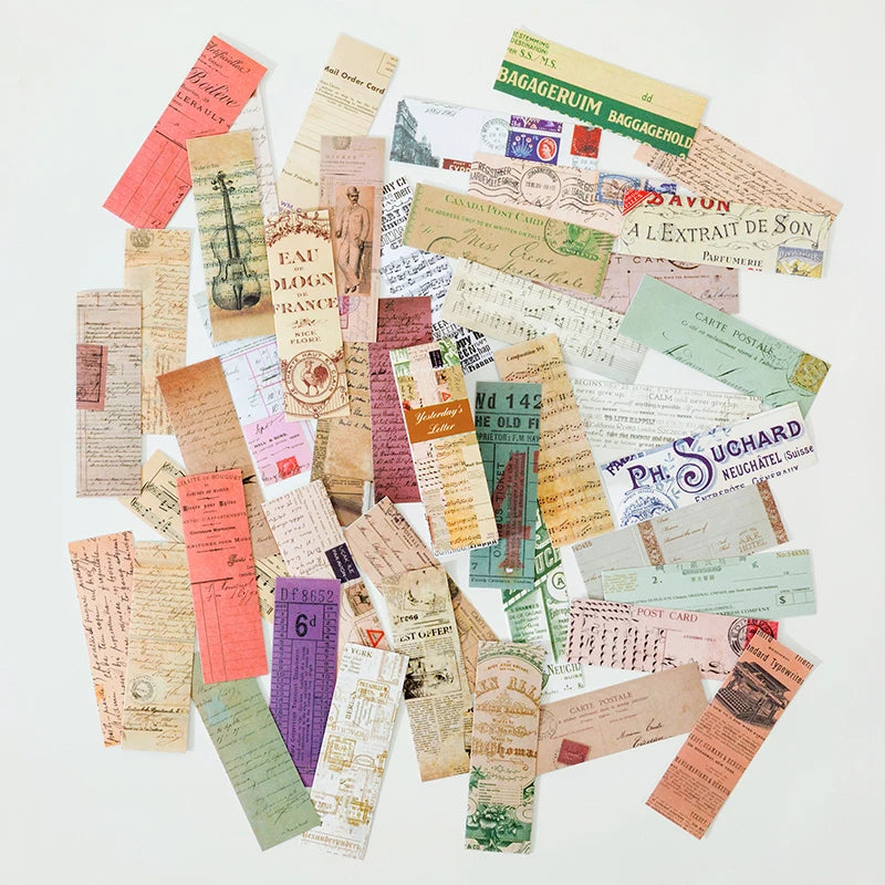 Vintage Ephemera Bookmark Paper Set
