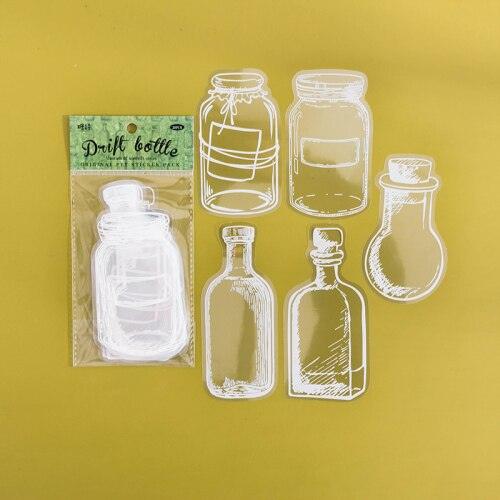 20Pcs Bottle PET Transparent Stickers for Journaling &amp; Scrapbooking - PaperWrld