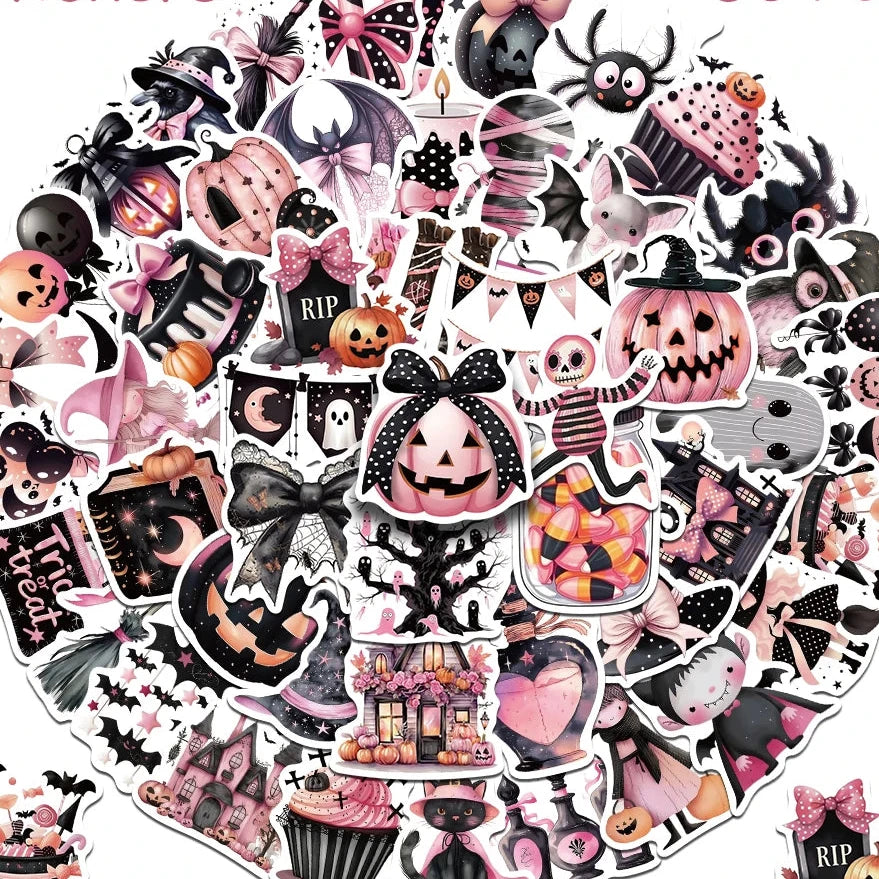 Pastel Goth Haunts Halloween Sticker Pack