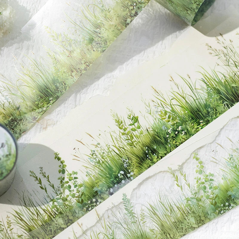 Green Notes Botanical PET Washi Tape