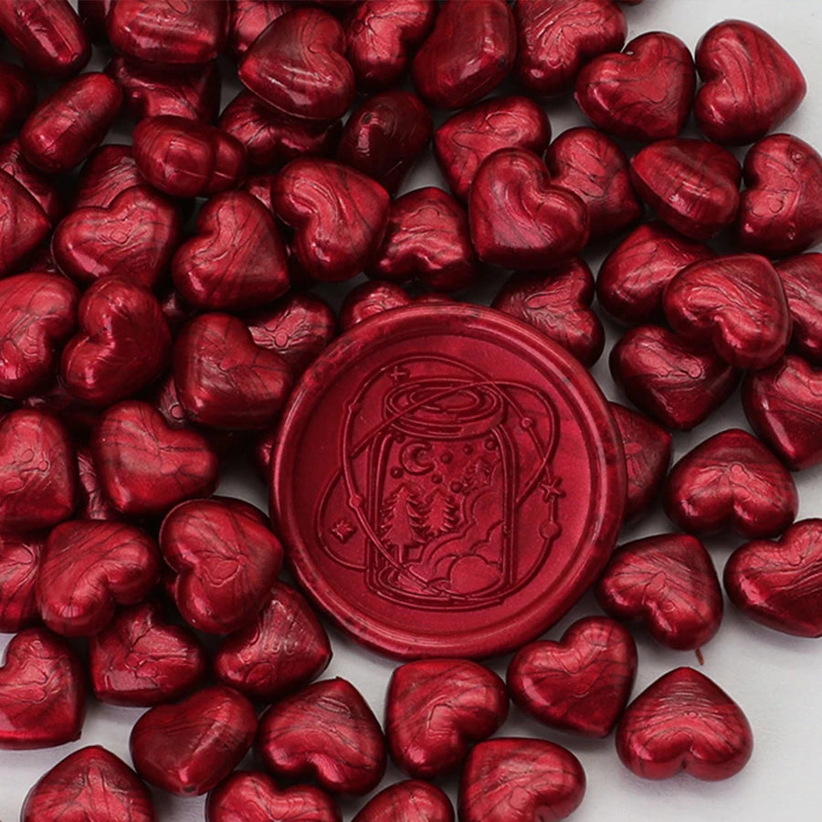 Heart-Shaped Sealing Wax Beads