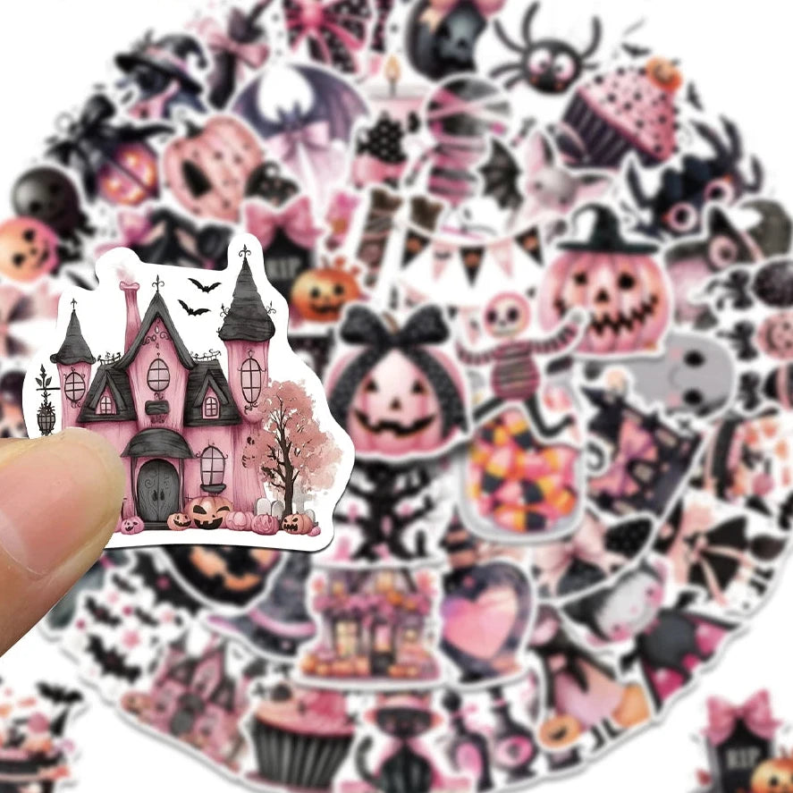 Pastel Goth Haunts Halloween Sticker Pack