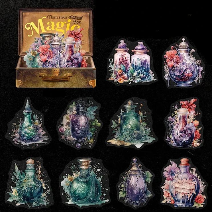 Mysterious Magic Box Ephemera Sticker Collection 🔮✨