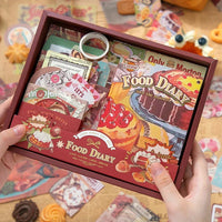 Sweet Bakery Food Diary Vintage Scrapbooking Box