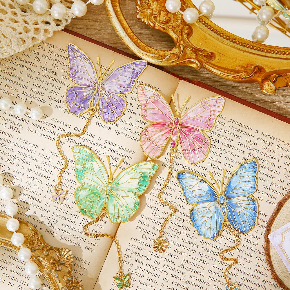 Enchanted Butterfly Metal Bookmark